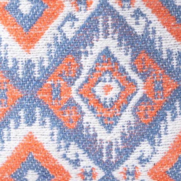 Myra Bag Cotton, Hair On Leather & Canvas "Blue Corals" Small Crossbody Bag New - Picture 4 of 9